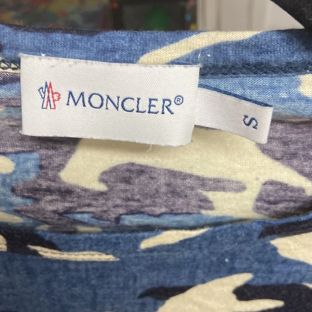 Moncler Blue Maglia Camouflage Tee - Picture 3 of 6